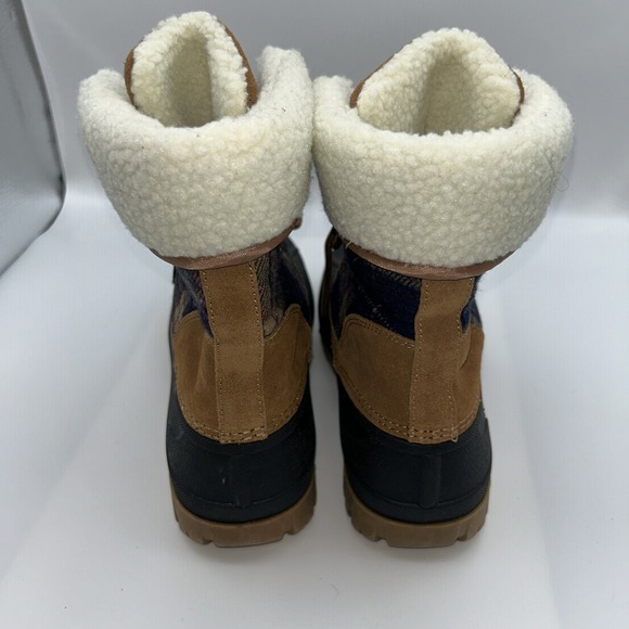 Womens Winter Boots, Waterproof Leather,fabric,rubber Fleece Boots (Size 9M) STQ - Picture 4 of 16
